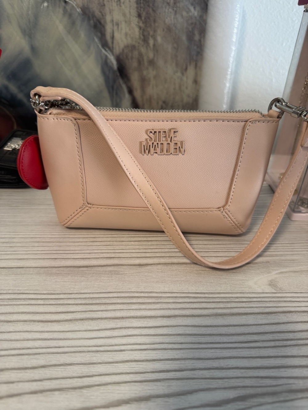 Steve Madden Blush Pink Crossbody Wristlet